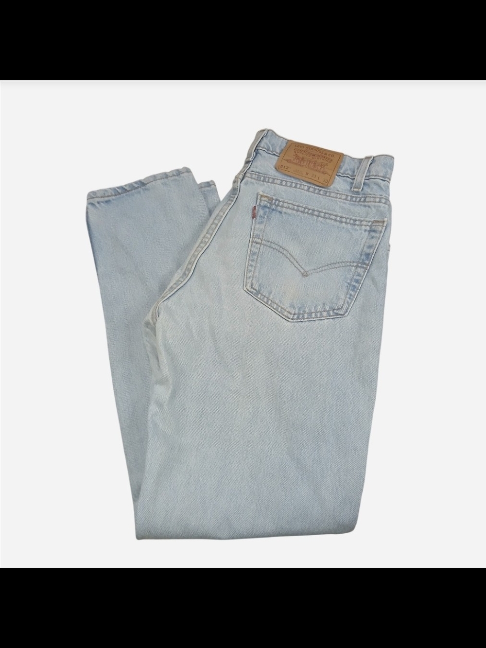 Vintage Levis 512 Jeans Mens 33x30 Fits Tapered Slim Fit 100% Cotton Red Tab Y2K
